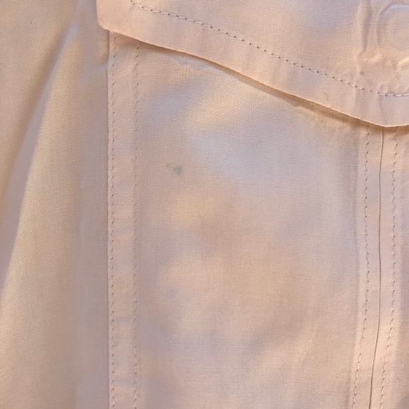 J-Crew Silk Cream Button Down Top, Size Medium - Picture 3 of 10